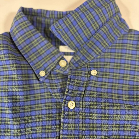 GAP Men’s L Standard Fit Stretch Plaid Button-Down Shirt - Picture 12 of 14